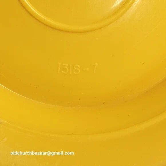 VTG Tupperware Yellow LITTLE DINER Set Dish/Lid 1317 Tumbler 1318 - Picture 5 of 7